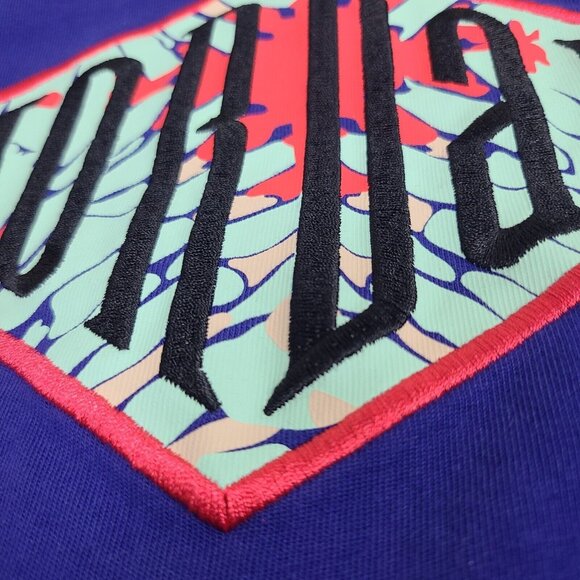 Nike Air Jordan‎ DNA Diamond Logo Embroidered Royal Blue Men's Size Medium Tee - Picture 5 of 8